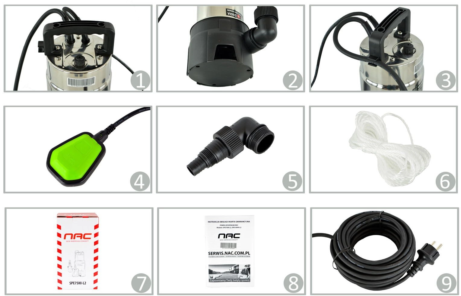 NAC DIRT WATER PUMP 750W SPE75HI-L2