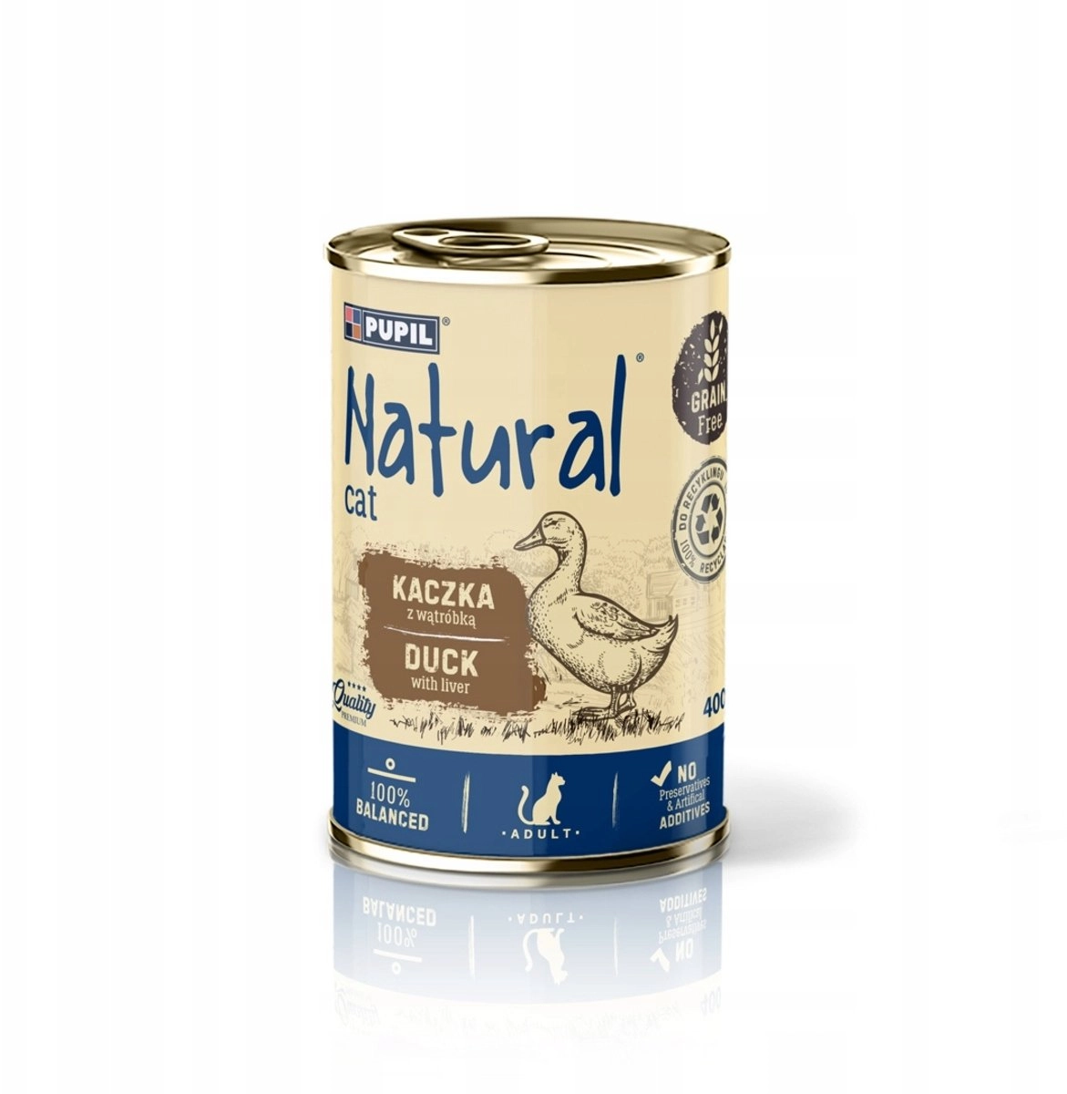 NATURAL Kaczka z wątróbką mokra karma