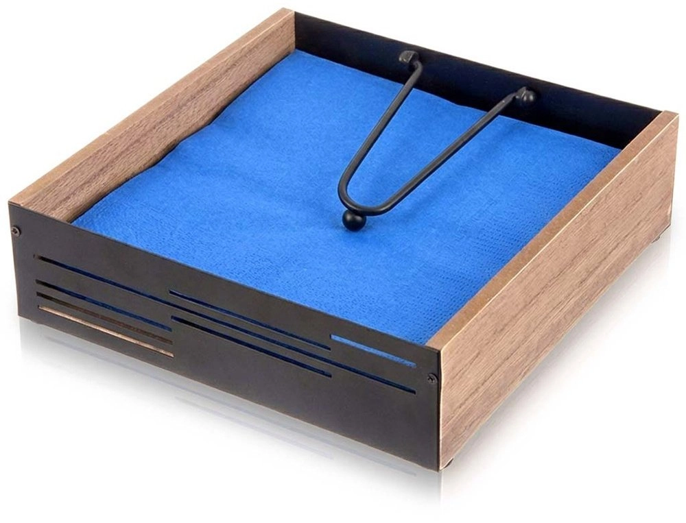 NAVA Napkin Holder with Clamp Black