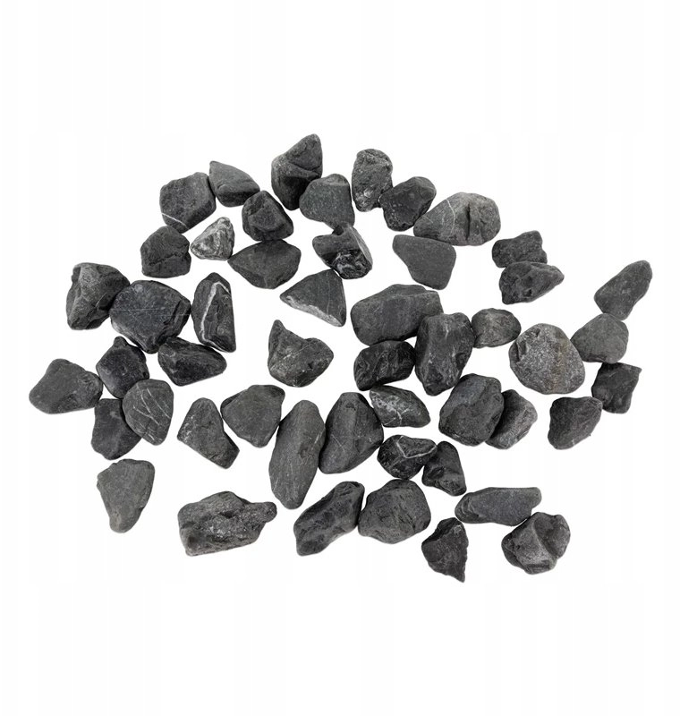 Tumbled Black crushed stones 8-12 mm