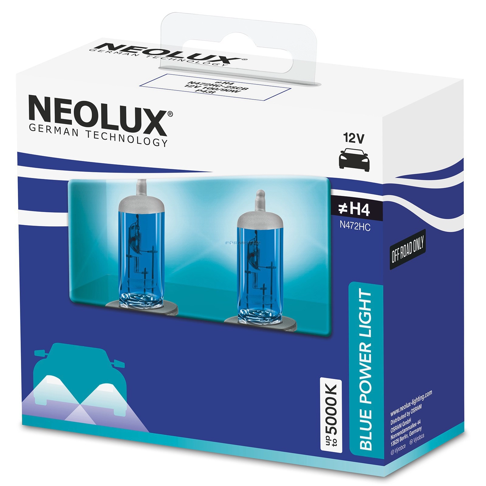 NEOLUX BLUE POWER LIGHT H4 12