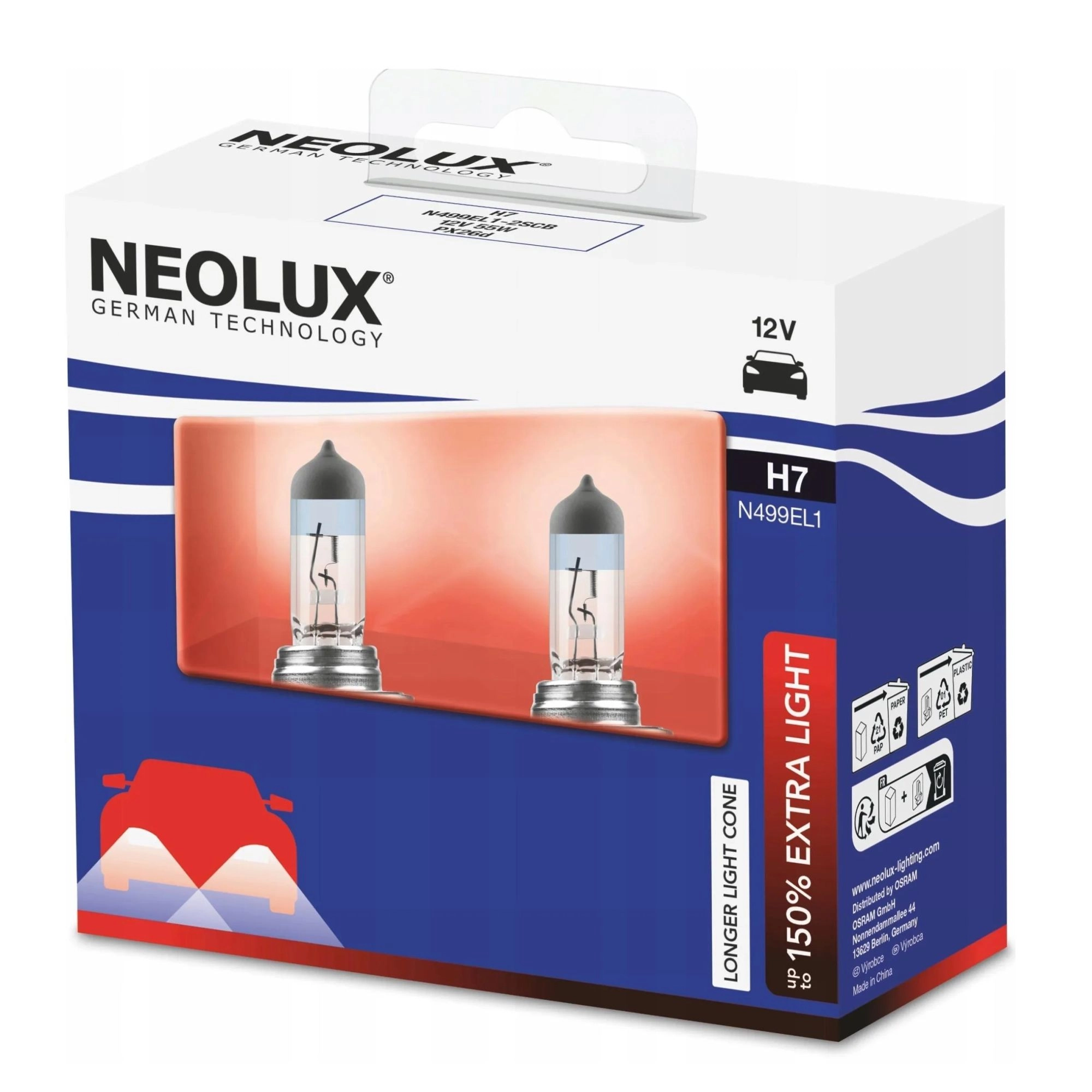 NEOLUX H7 EXTRA LIGHT 12 V