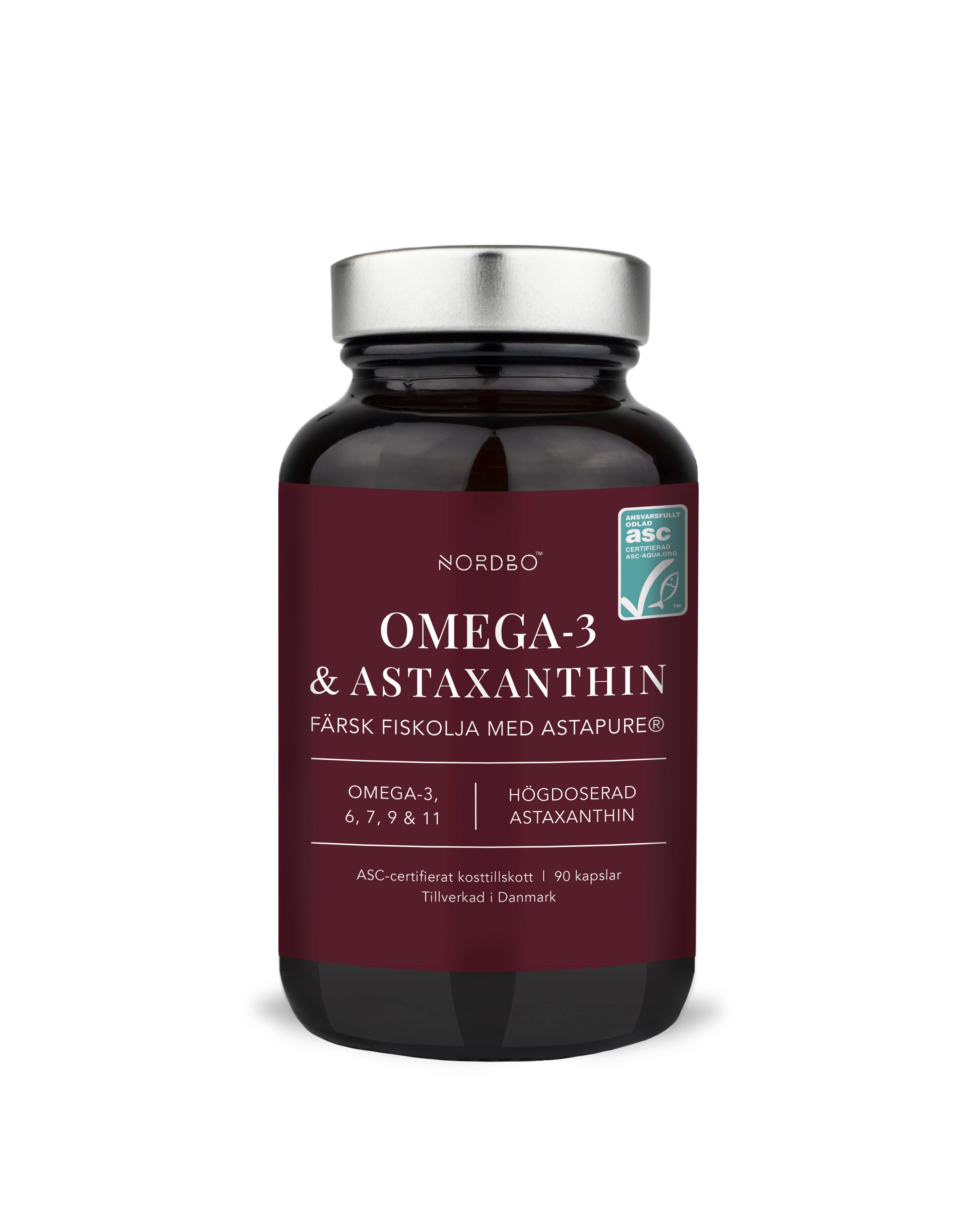 NORDBO - Vegan Omega-3  Astaxanthin -