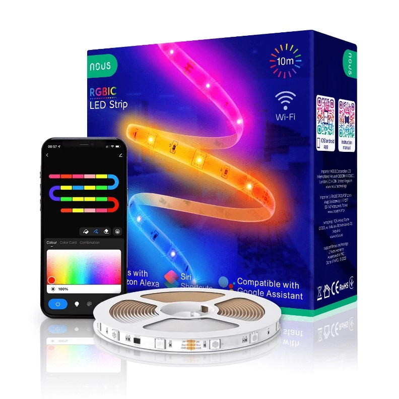 Viedā digitālā RGB IC WIFI LED