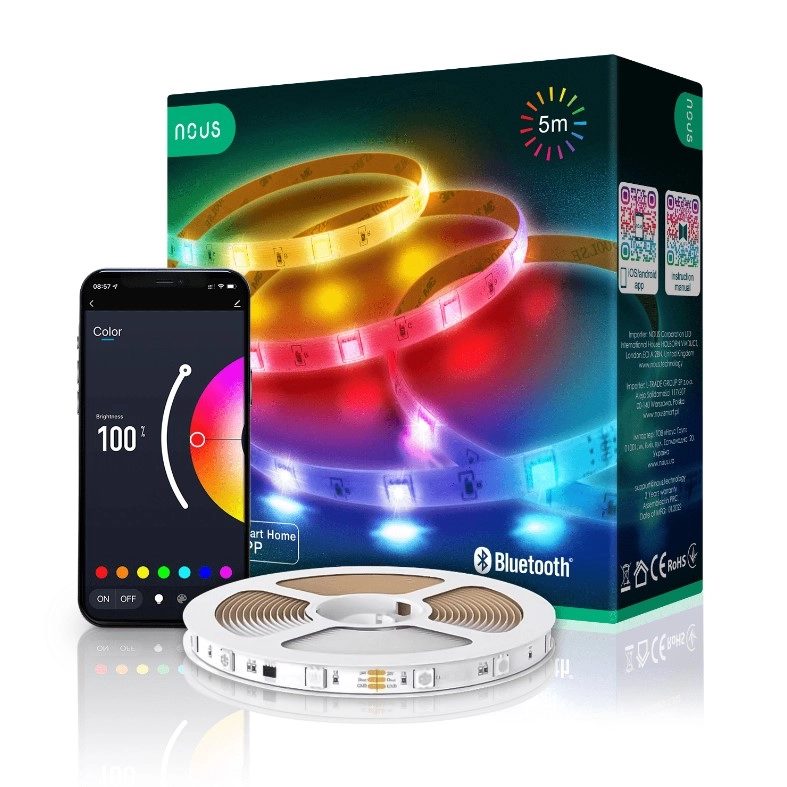 Viedā RGB Bluetooth LED lente F1