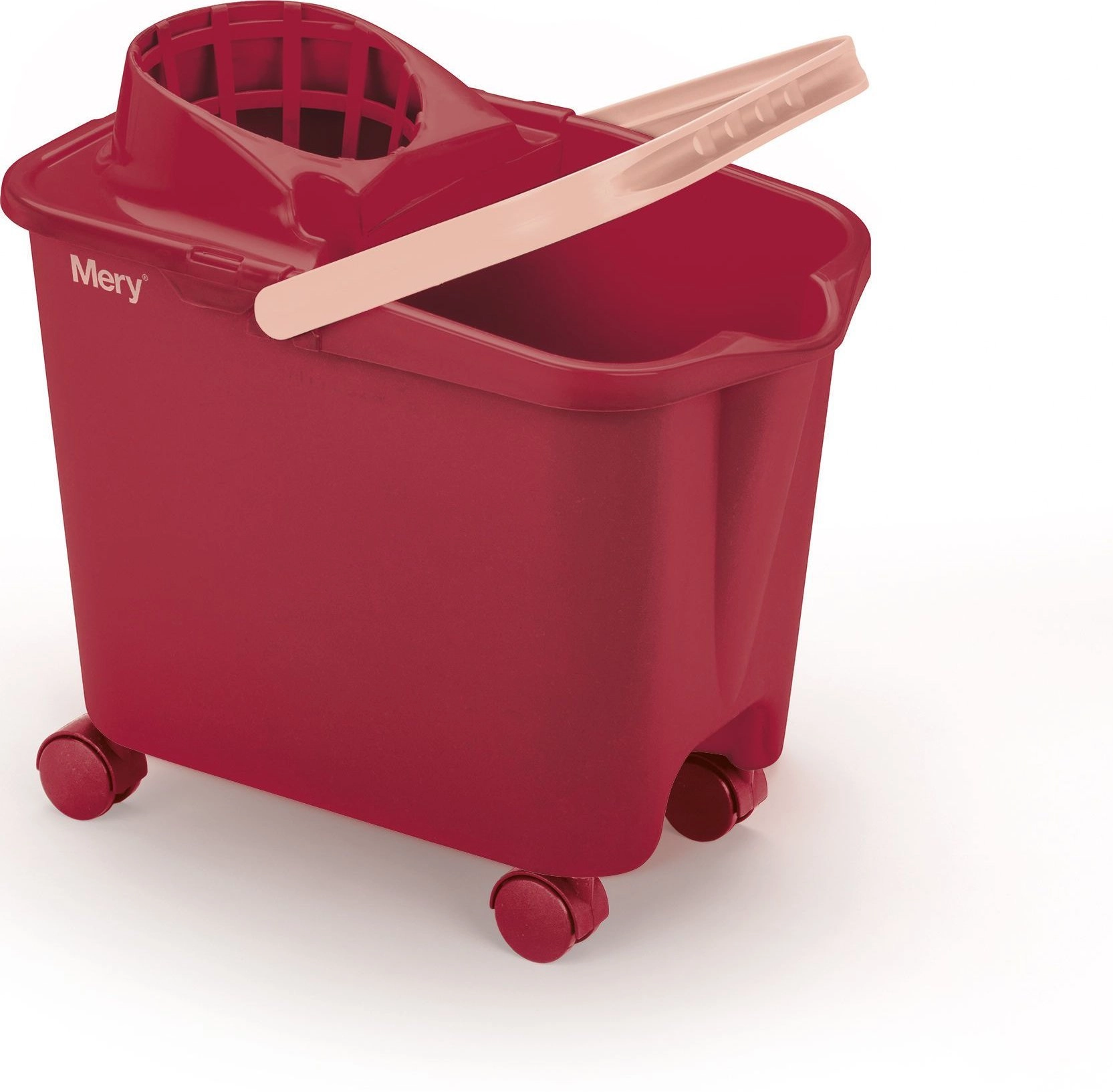 Bag 14L with pushable on wheels