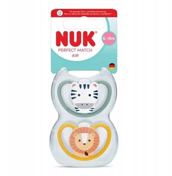 NUK NUK Pacifier USP 2EL 6-18M