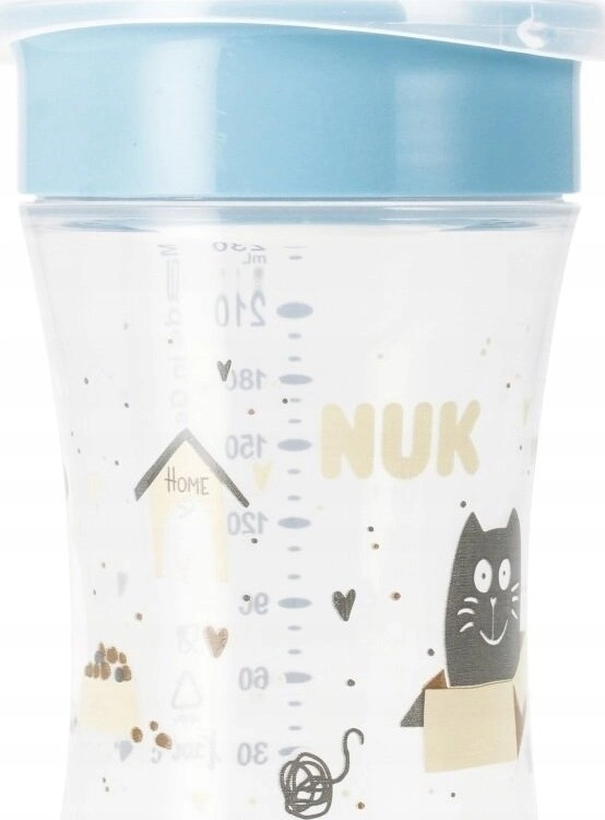 NUK KUBEK 230ML MAGIC 8M niebieski