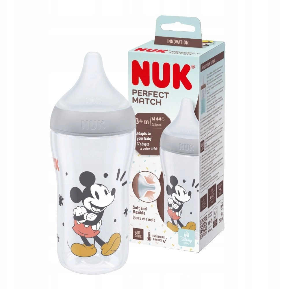 NUK BOTTLE PP 260ML SIL MIKI