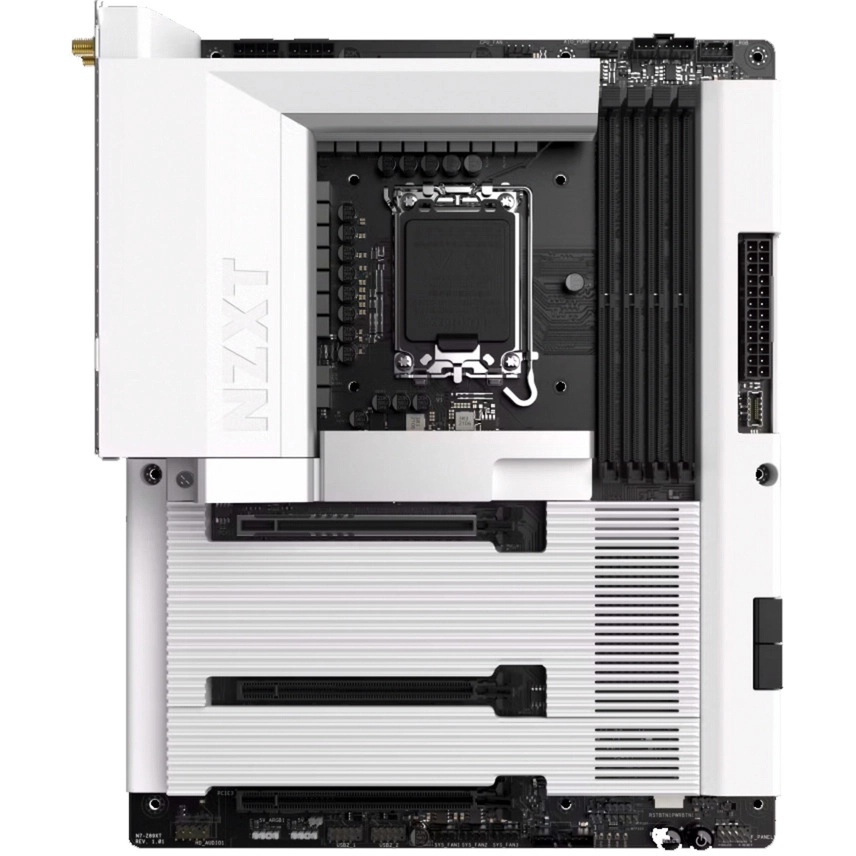 NZXT N7 Z890 White motherboard white