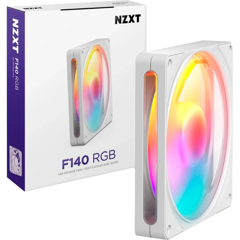 140mm NZXT F140 RGB White RF-R214S-WF