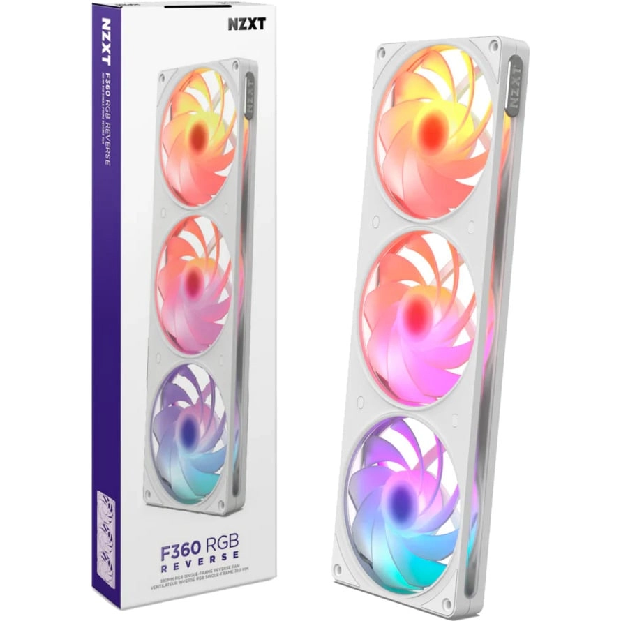 360mm NZXT F360 RGB Reverse White