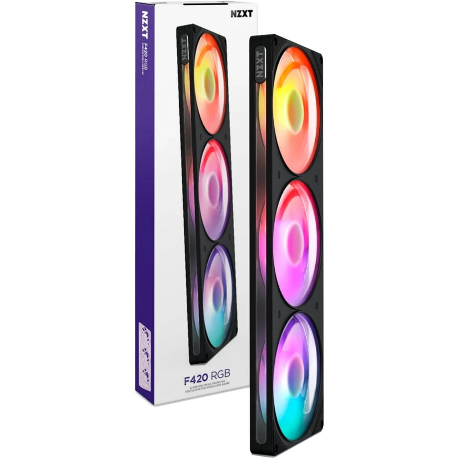 420mm NZXT F420 RGB Black RF-R242U-BF