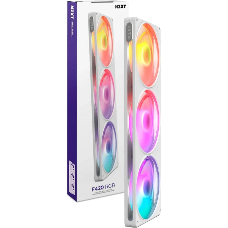 420mm NZXT F420 RGB White RF-R242U-WF