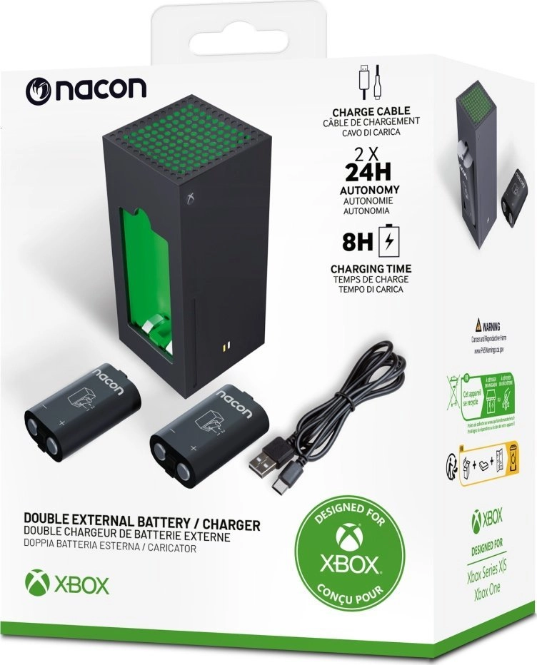 Nacon Double External Battery -akkupaketit +