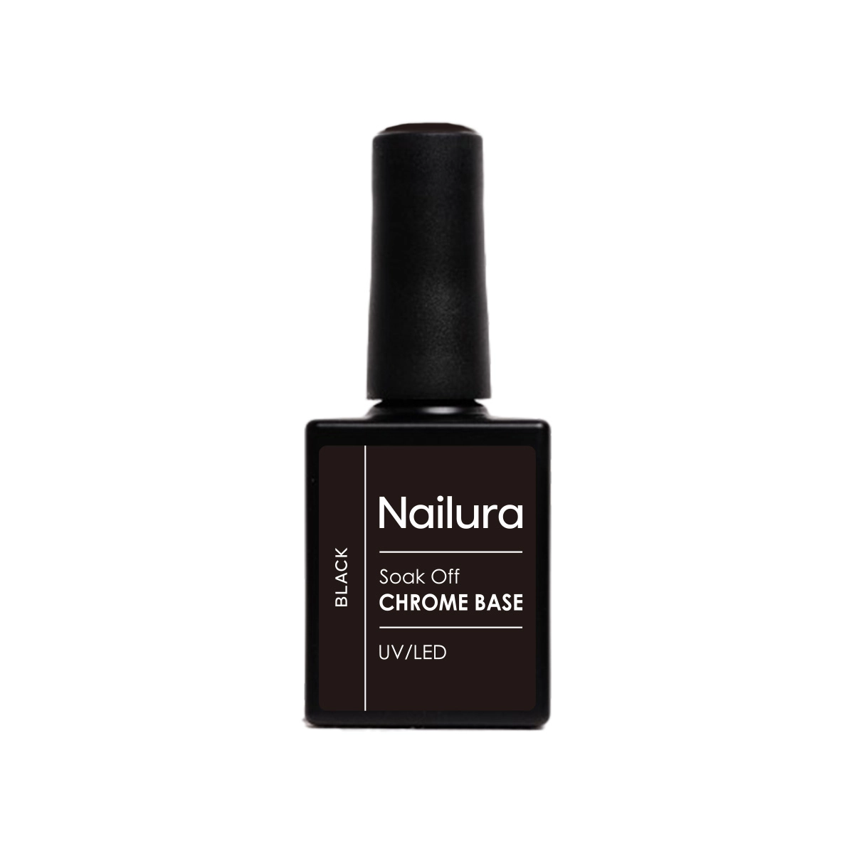 Nailura - Chrome Base Black Gel