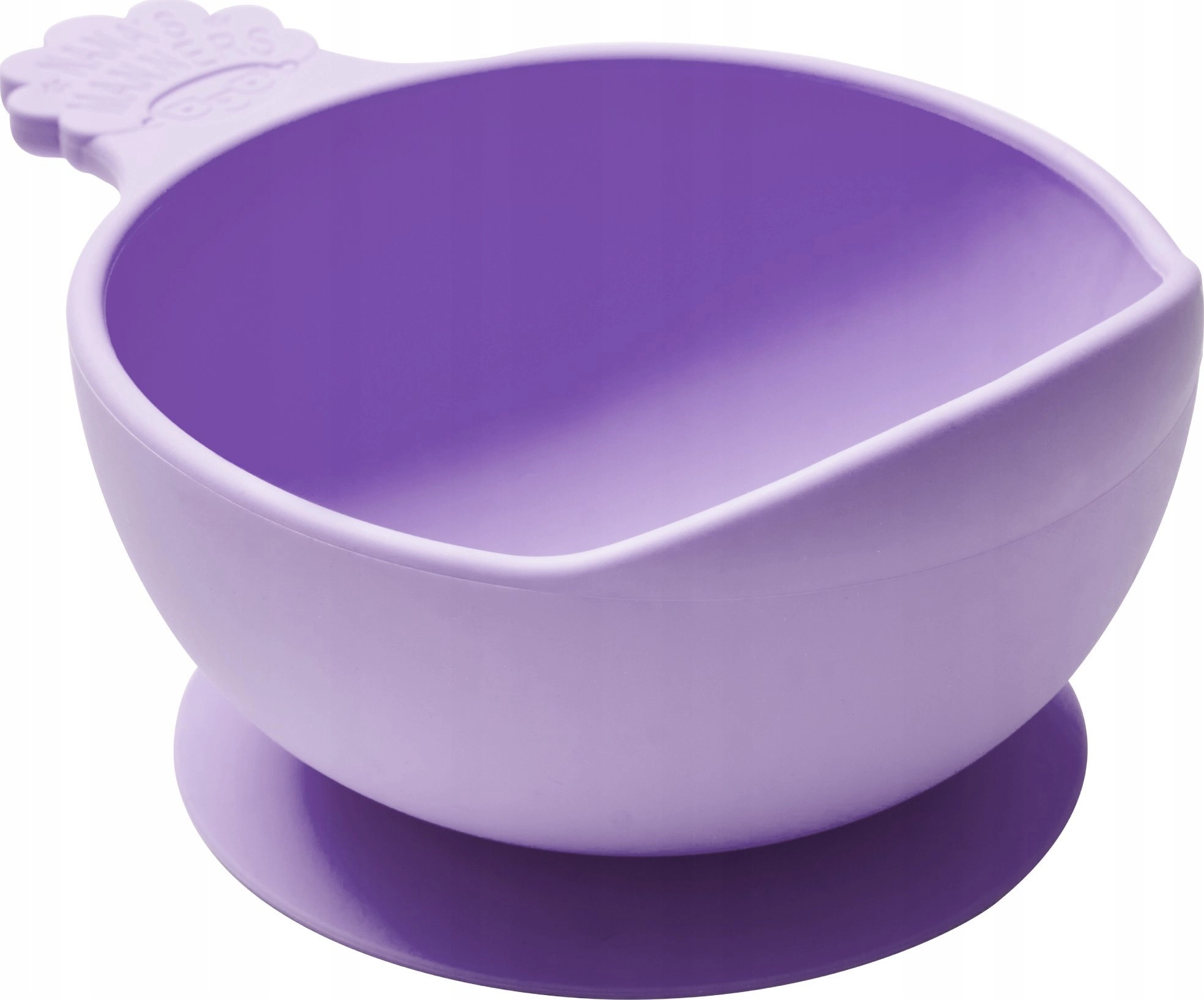 Silicone bowl with suction cup and