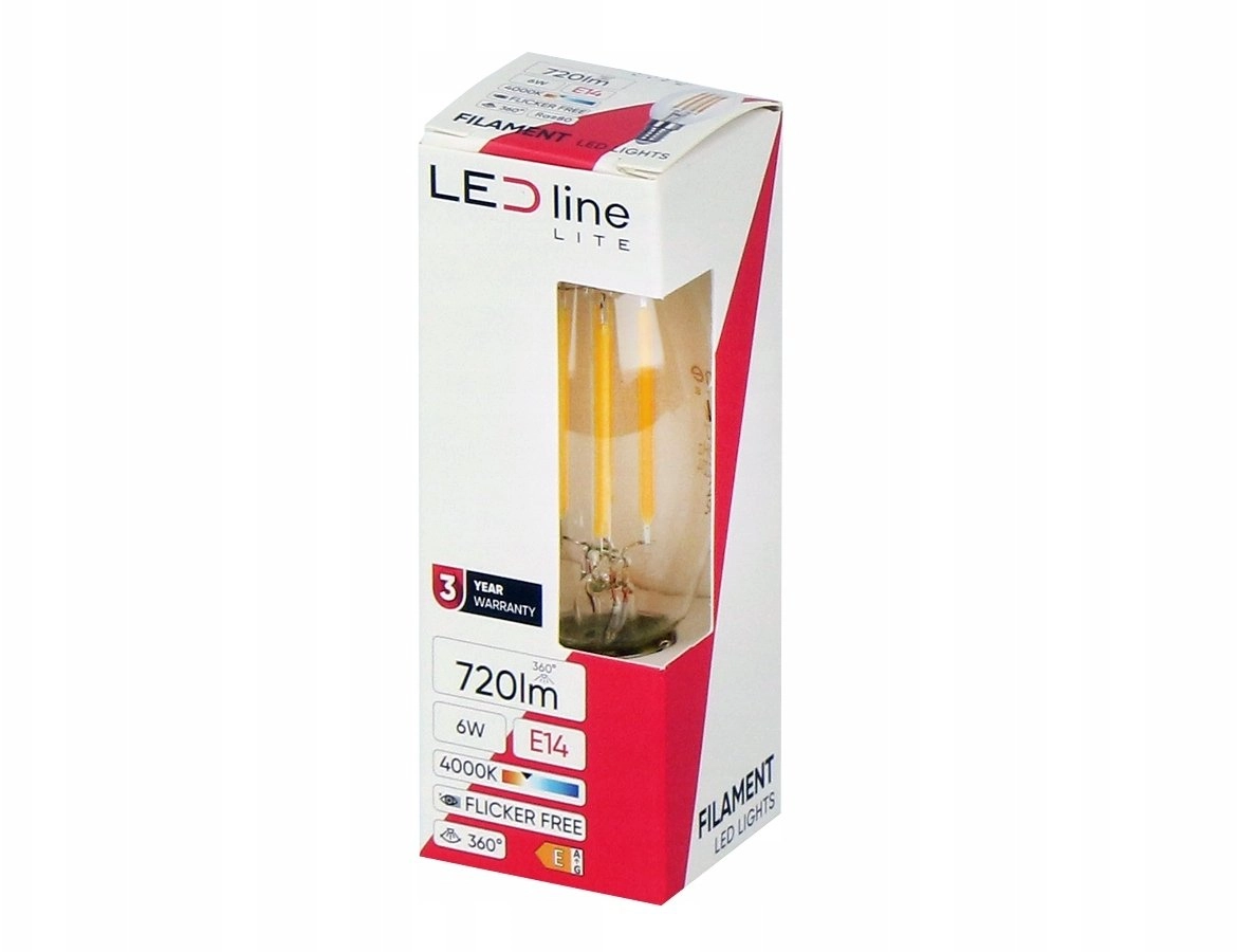 LED spuldze E14 6W 4000K 720lm