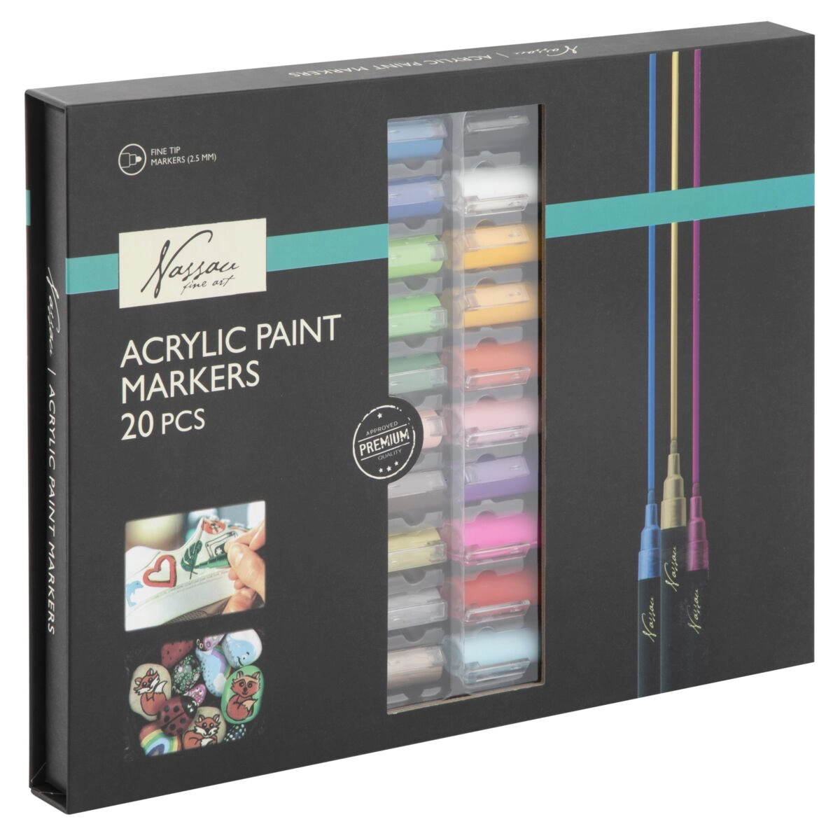 Nassau - Acrylic markerset 20 pcs