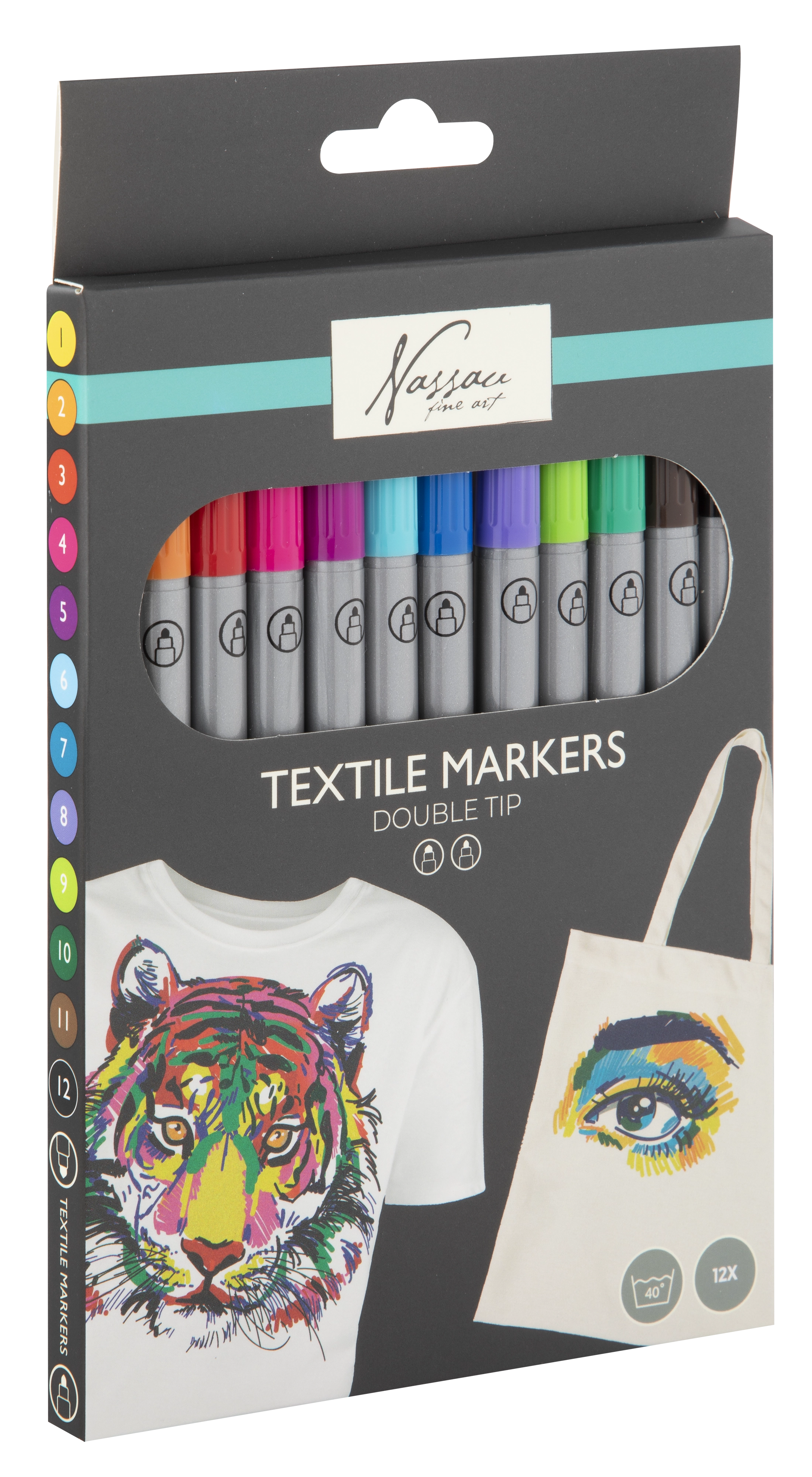 Nassau - Textile Dual Markers  12