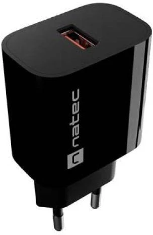 Natec Ribera 18W USB-A czarna AZNATUL00000029