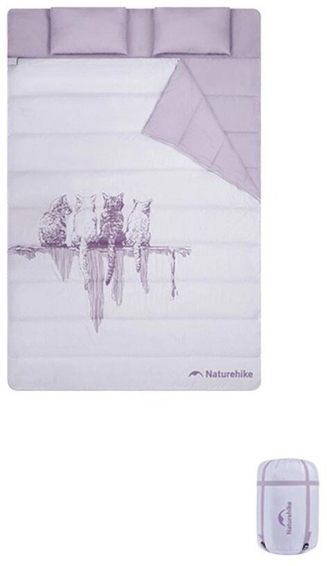 Double sleeping bag m250 nh21msd06-purple NATUREHIKE
