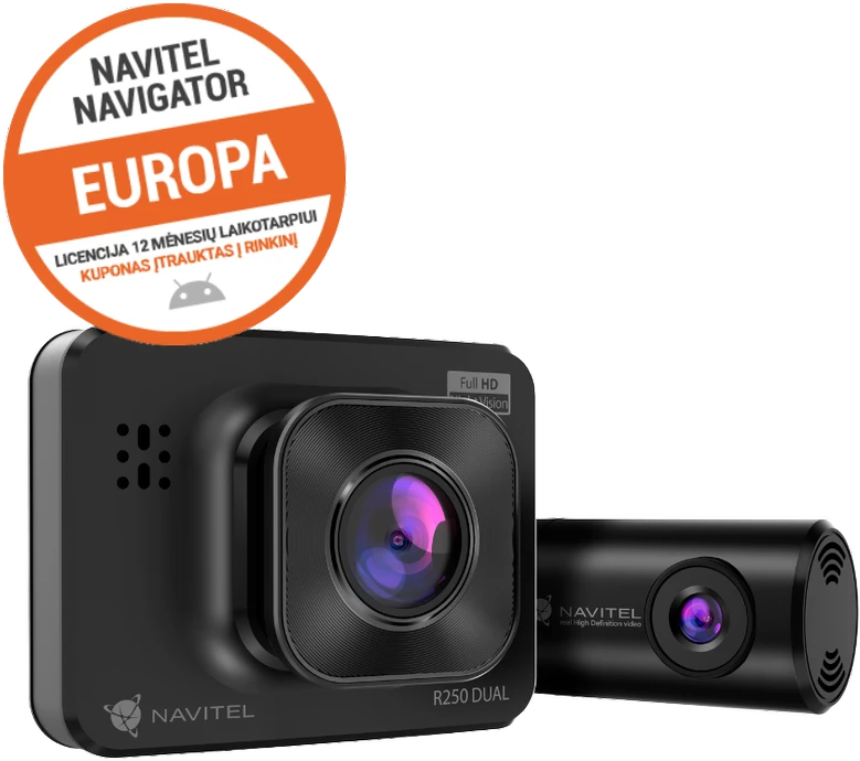 Navitel  R250 DUAL  Full HD  Dash