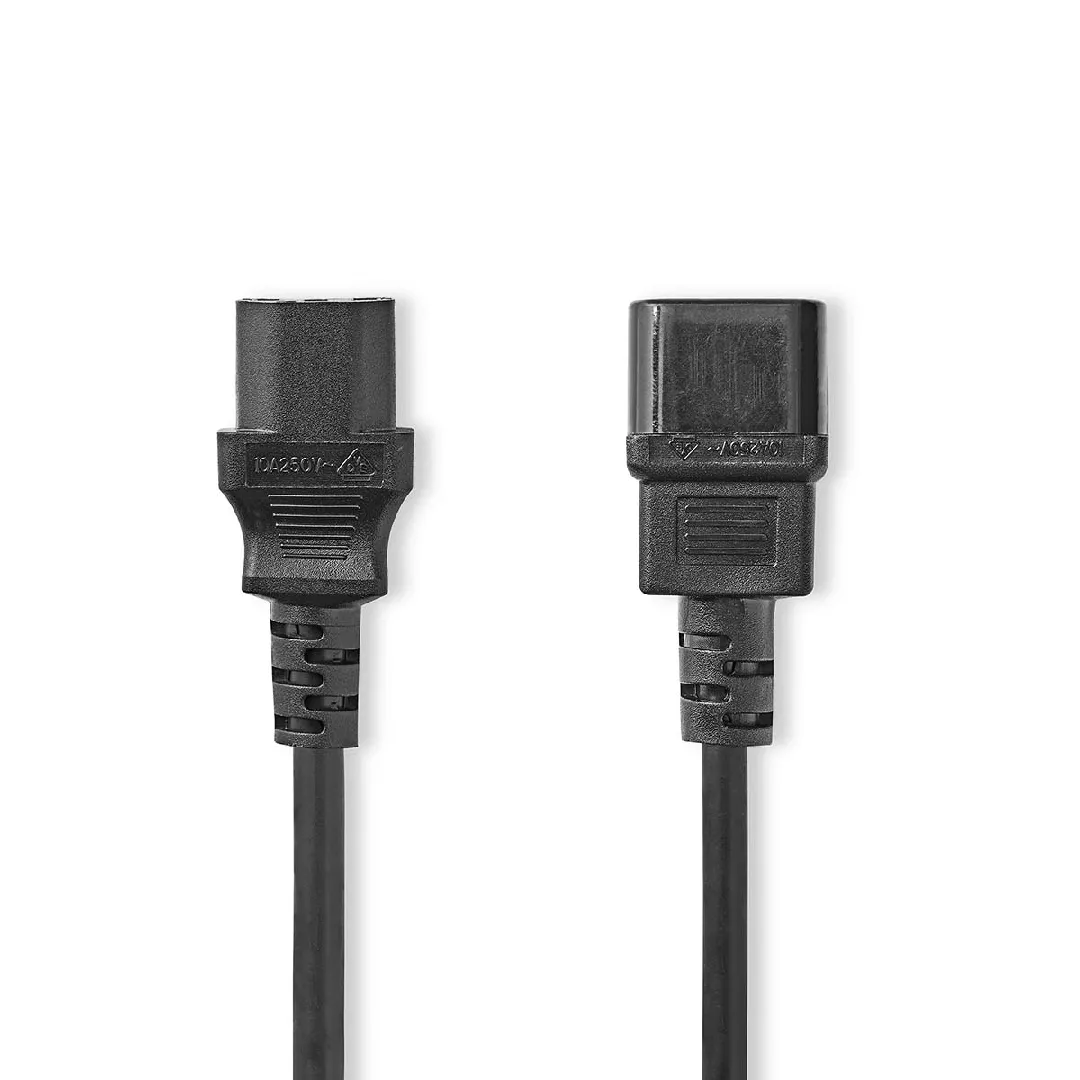 Nedis CEGL10500BK20 power cable Black 2