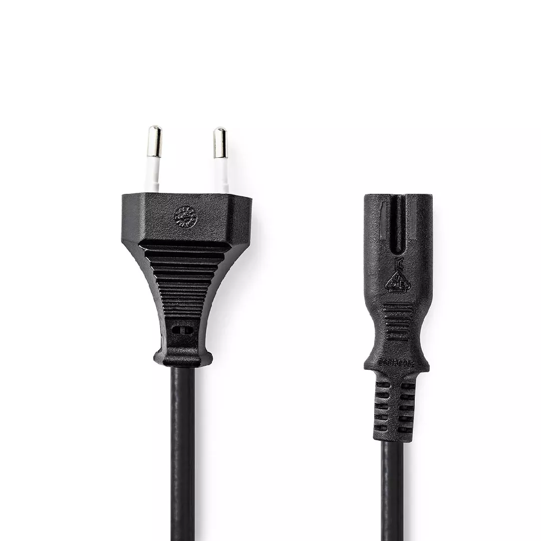 Nedis CEGL11040BK50 power cable Black 5