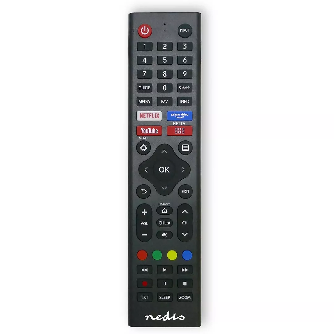 Nedis TVRC45HIBK remote control IR Wireless