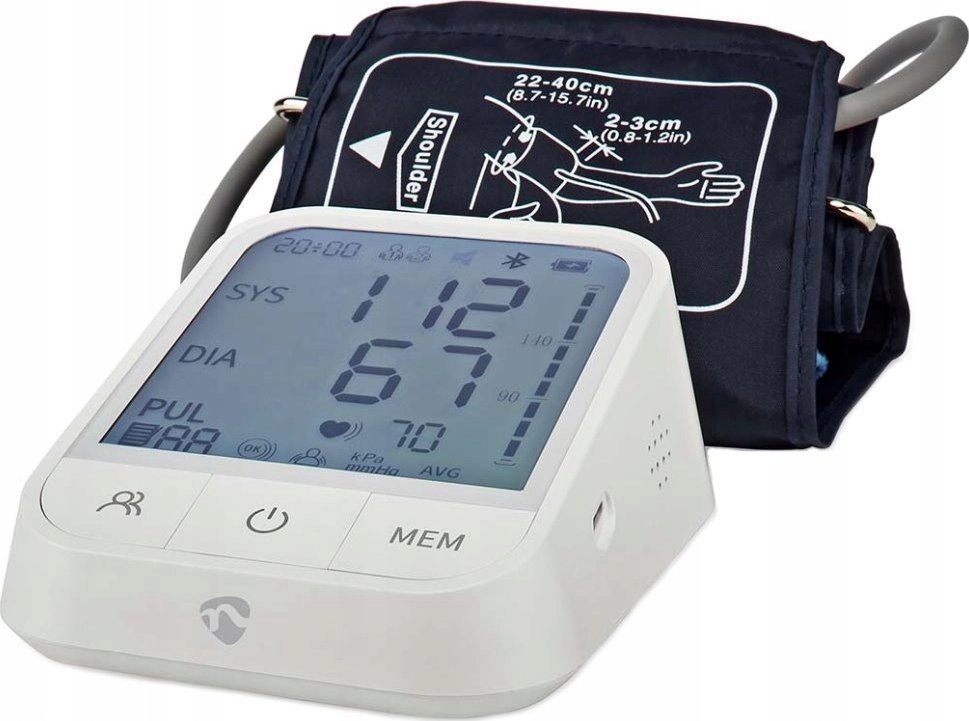 Nedis SmartLife BTHBP10WT LCD blood pressure