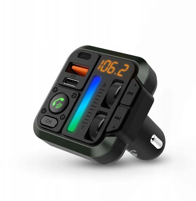 Nedis Car FM Transmitter Fixed black