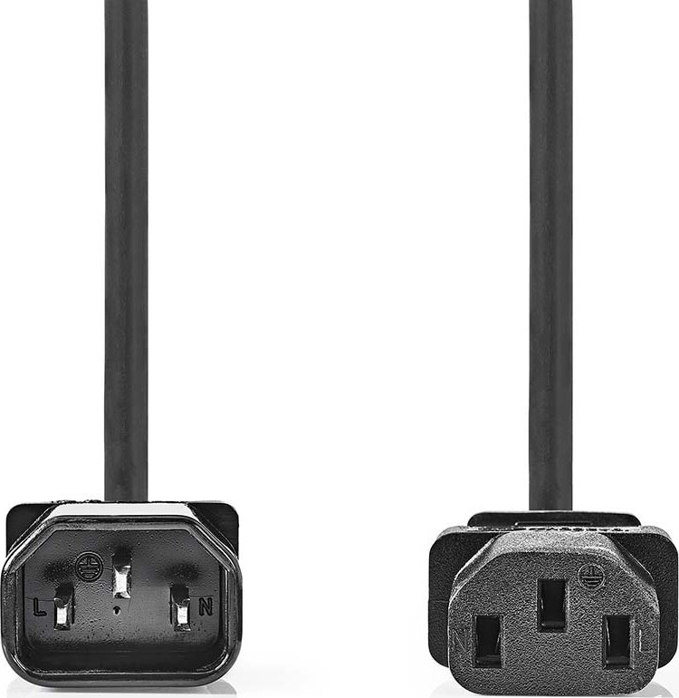 Nedis CEGL10500BK50 power cable Black 5
