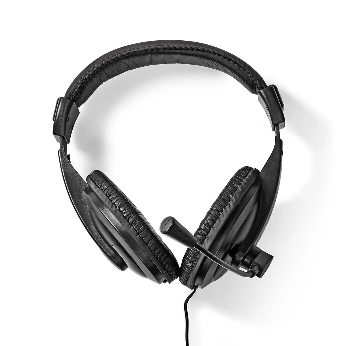 Nedis On-ear austiņas ar mikrofonu  melnas