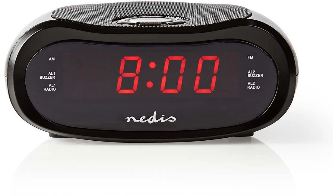 Nedis CLAR001BK radio alarm clock LED