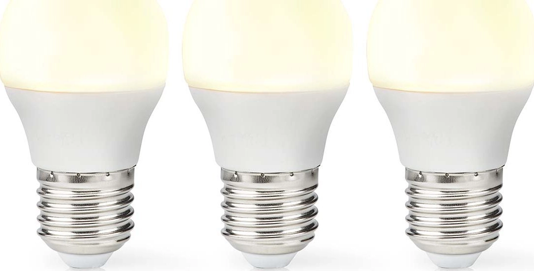 Nedis Nedis LBE27G452P3 LED lamp Warm