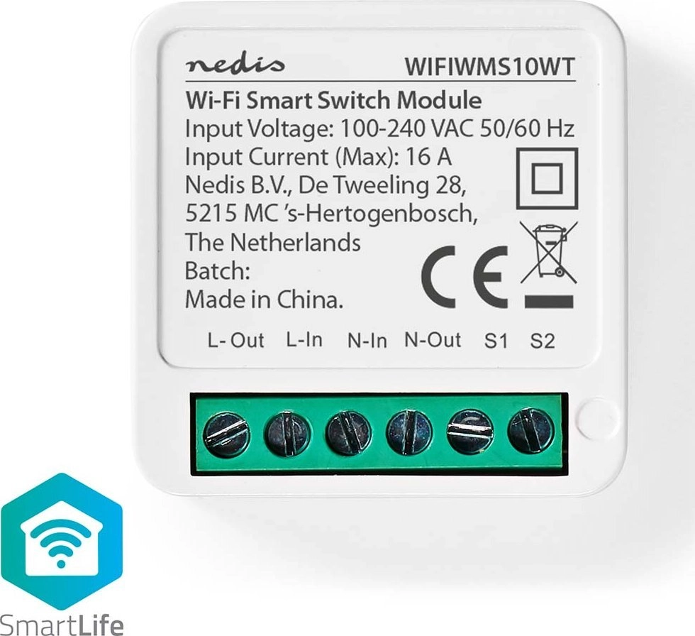 Nedis SmartLife WIFIWMS10WT Wi-Fi smart switch