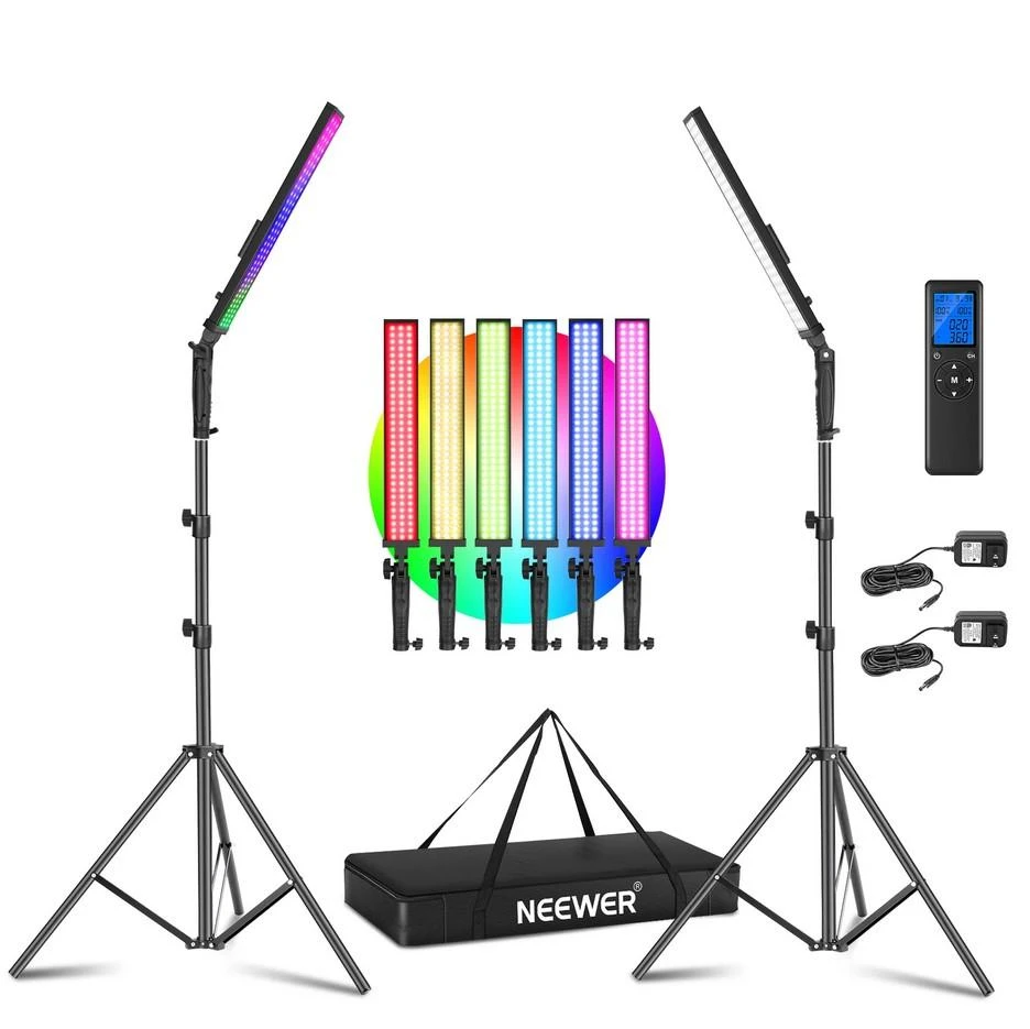 Neewer 2x RGB LED Light with
