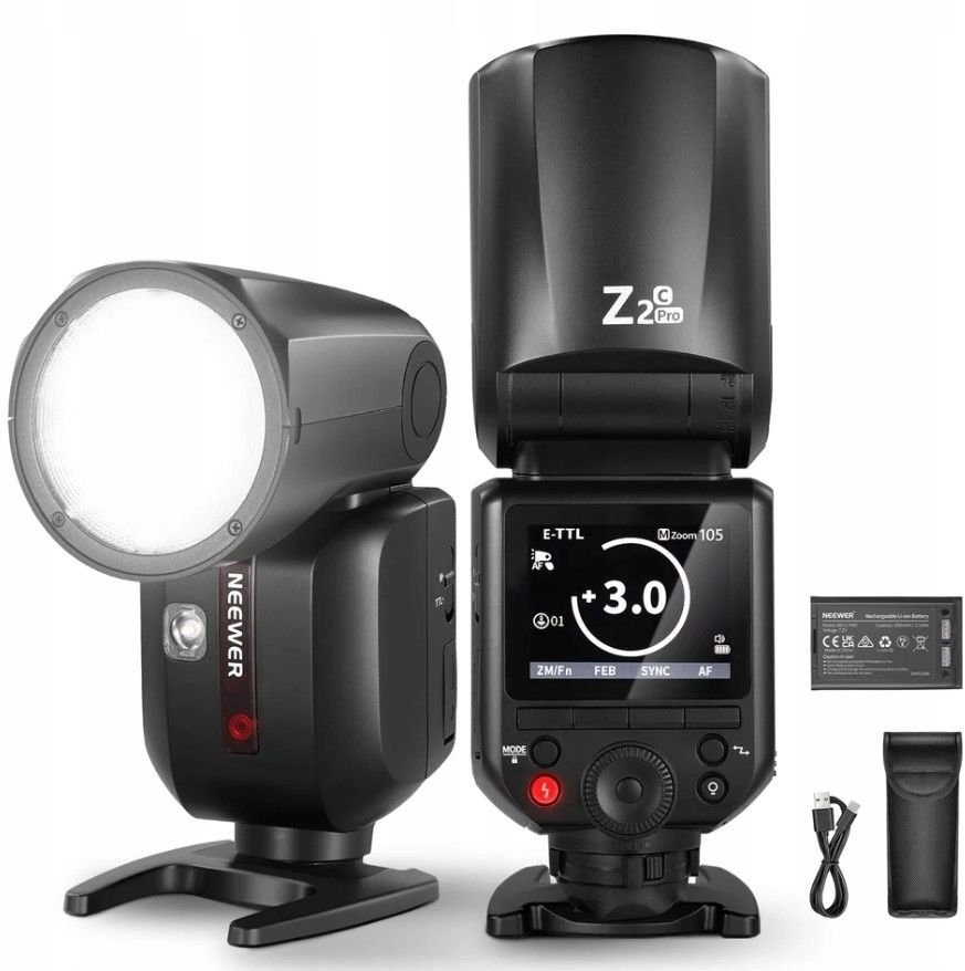 Neewer Studio Light Ttl Flash Round