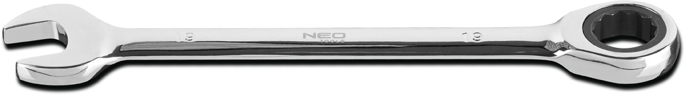 Neo Flat-eye wrench with rattle 17mm
