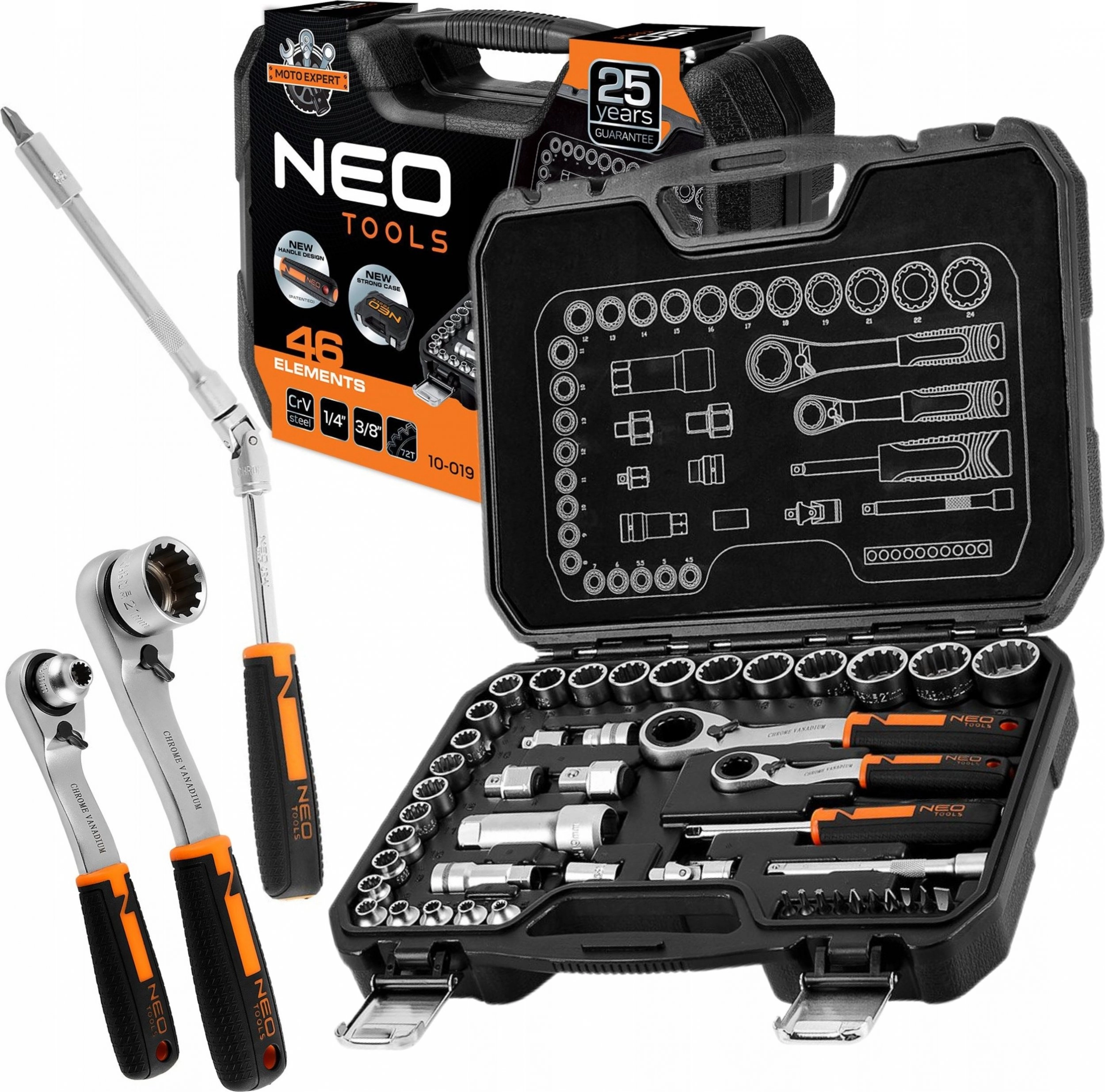 Neo Set of through-hole sockets 1/4``