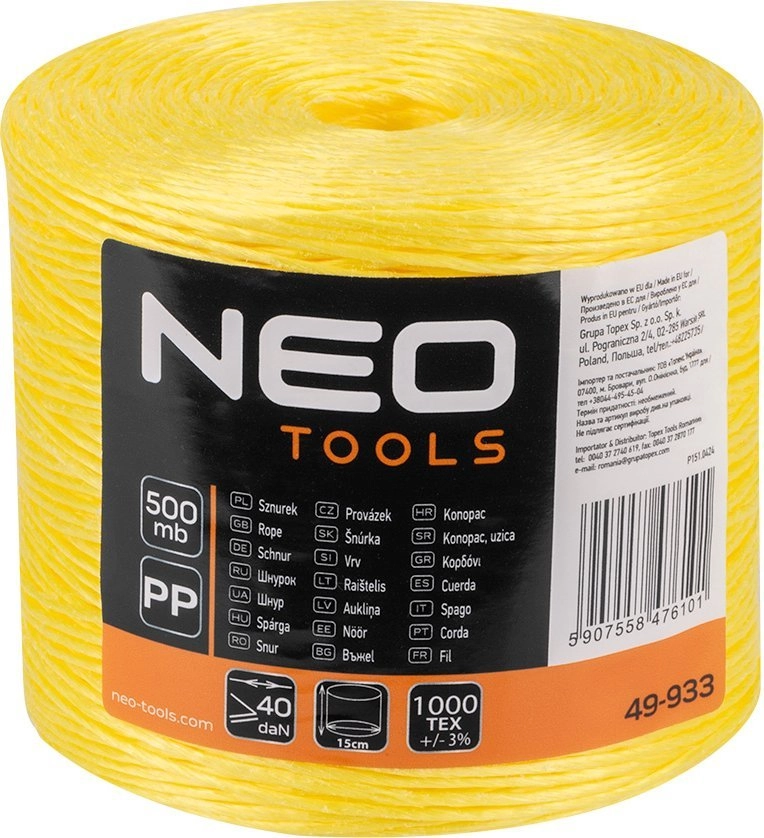 Neo Sznurek polipropylenowy 500 m 13391685