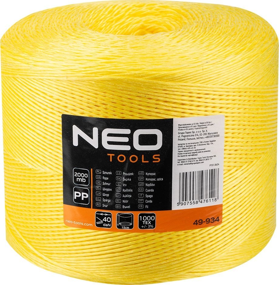 Neo Sznurek polipropylenowy 2000 m 13391691