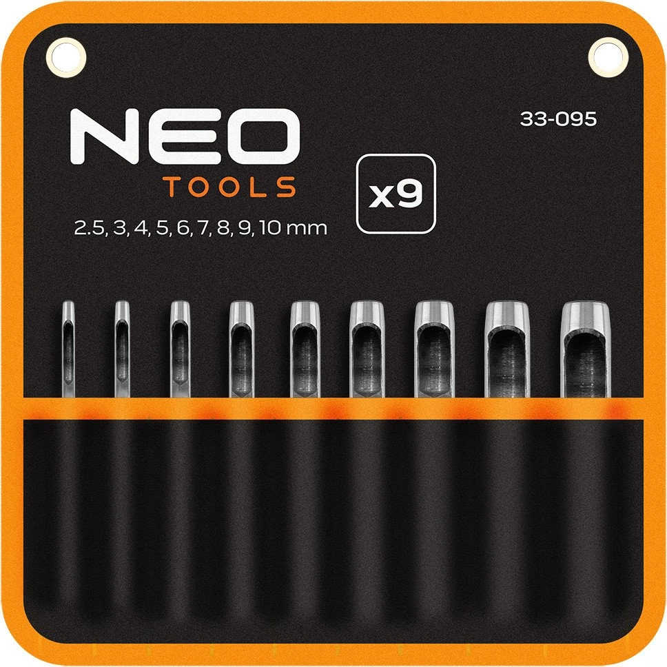 Set of 9 punches  diameter 2