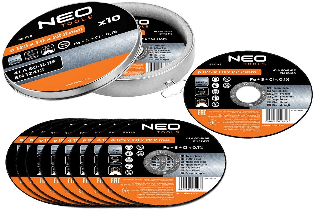 Metal cutting disc 125 x 1