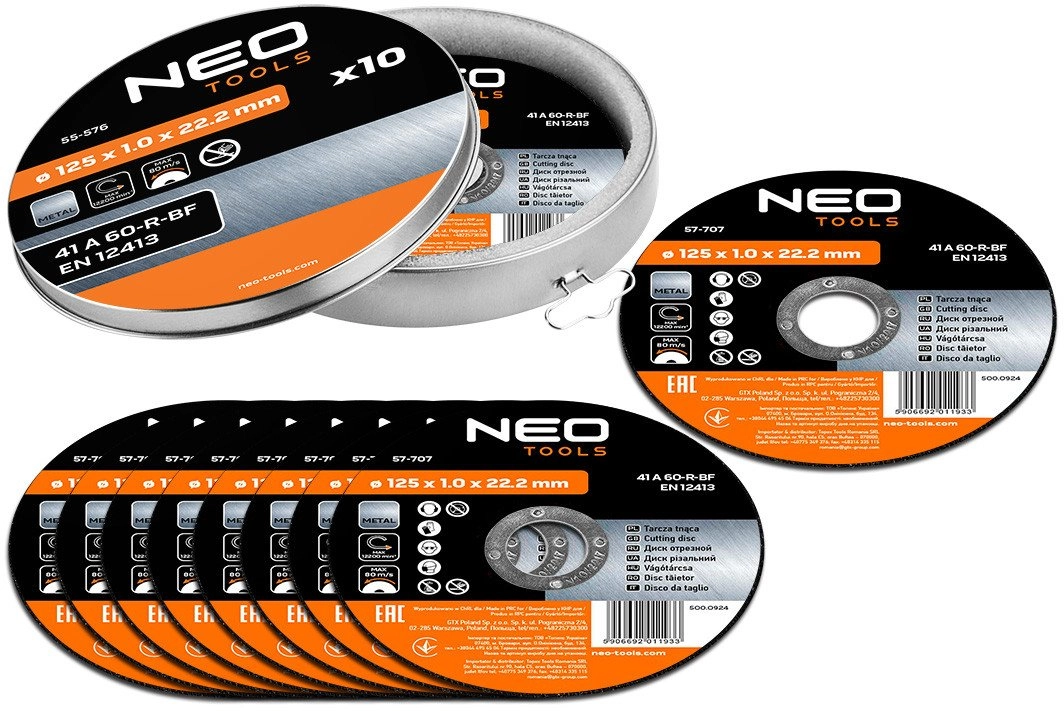 Metal cutting disc 125 x 1