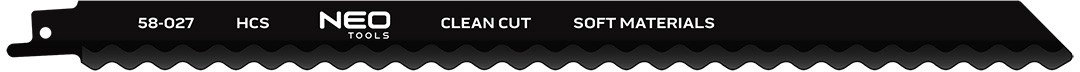 Reciprocating saw blade for clean cutting
