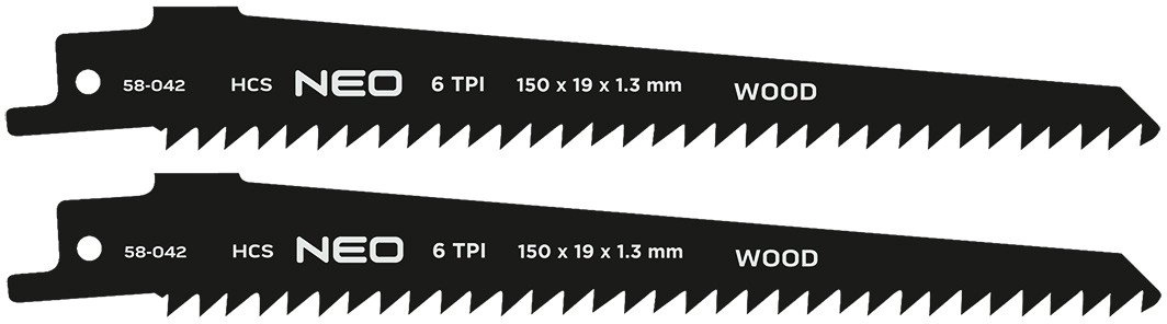 Reciprocating saw blade HCS 152 x