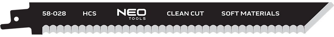 Reciprocating saw blade for clean cutting