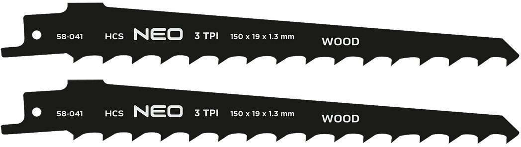 Reciprocating saw blade  HCS  150 x